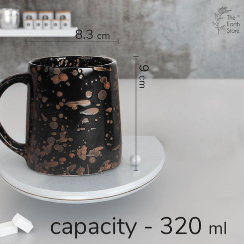 Speckle Brown Coffee Mug Set Of 2 - The Earth Store - Mug Set